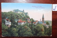 Postkarte Ansichtskarte Hessen Marburg Schloss mit Umgebung
