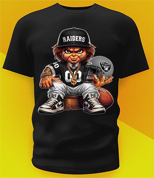 Las Vegas Raiders Chucky Team Shirt Sizes From Youth To