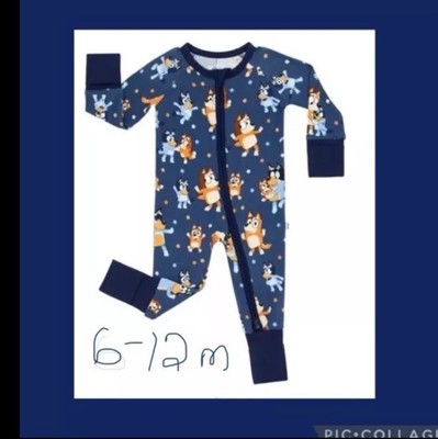 NWT Little Sleepies Zippy Bluey Dance Mode 6-12m Sleeper Pajamas Baby Boy Girls