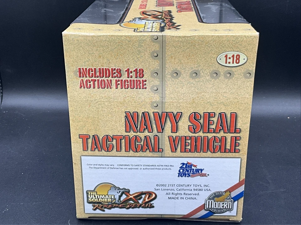 2002 The Ultimate Soldier NAVY SEAL TACTICAL JEEP #10137 Xtreme 1:18 21st CENTUR - Image 3 of 4