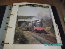 RAILWAY HERITAGE COLLECTION WESTMINSTER STAMP ALBUM - 67 PAGES - 600+ STAMPS.