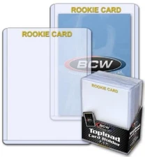 25 High Quality BCW Toploader 3x4 Trading Card Rookie Imprinted Gold Rigid PVC