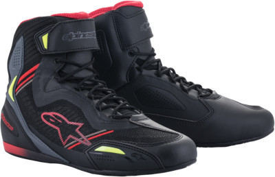 Alpinestars Faster-3 Rideknit Shoes 11.5 Black/Red/Yellow