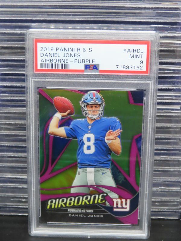 Daniel Jones Panini Rookies & Stars Airborne #AIRDJ Purple
