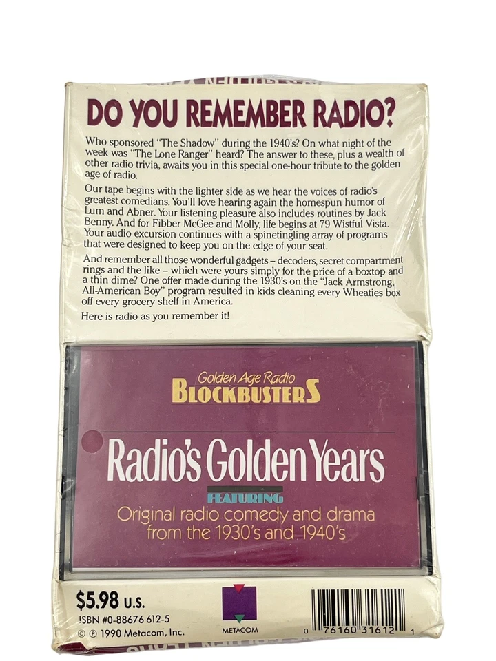 golden age radio blockbusters cassette Tape vintage Radio Comedy Drama 1930 1940 - Image 2 of 3