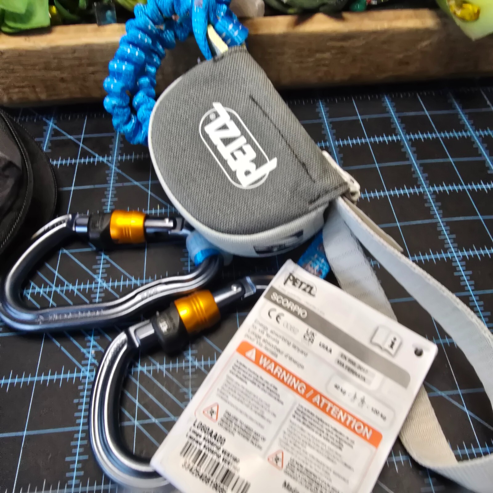 Petzl Scorpio Vertigo (cordón Vía Ferrata) para escalada NUEVO