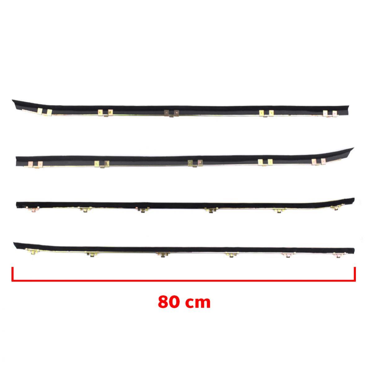 For Datsun 620 Pickup 1972-79 Front Weatherstrip Door Belt NO Vent Set 4 EBGO