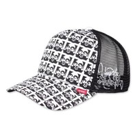 Djinns Hft Cap Buddha Allover Black/White Trucker Hat Basecap Mesh Kappe MüTze
