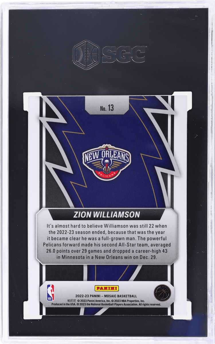 2022-23 Panini Mosaic - Thunder Road Zion Williamson #13 for