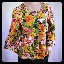 Christopher Banks Floral Jacket Blazer Cotton S