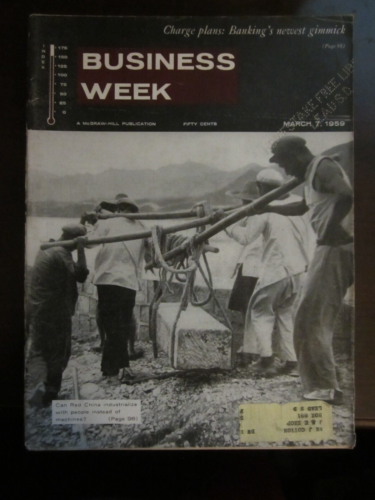 Business Week Magazine March 1959 Can Red China Industrialize with People 61 62