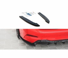 CUP Diffusor Seiten Ansätze SCHWARZ für Ford Focus ST Line MK4 Rear Flaps ABS V3