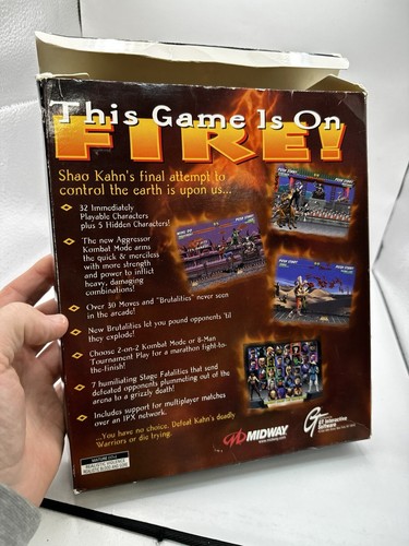 Mortal Kombat Trilogy VGA 1997 Windows PC BIG BOX Ultra Rare! - Picture 17 of 18