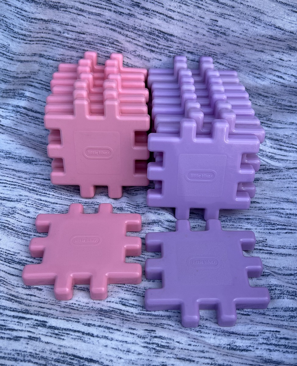 VTG LITTLE TIKES WEE WAFFLE CASTLE Nr Complete Blocks PASTEL