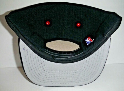 ATLANTA HAWKS NBA VINTAGE 90s BLACK AUTHENTIC PUMA SNAPBACK HAT CAP NWT - Picture 2 of 5