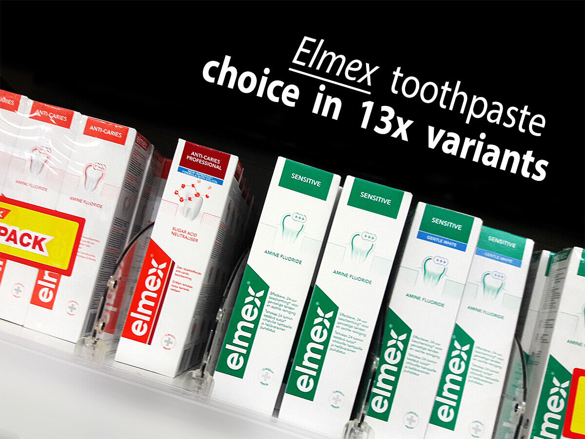 FREE SHIPPING 10x 75ml Elmex toothpaste tube, for adults + children & toothbrush Tanio, tanio