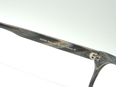 Warby Parker Piper 944 Sunglasses Striped Brown Grey 54-18-140 Blue Lens + Case Warby Parker Piper 944 Black Stripe Eyeglass Frames 54 18  main image 4