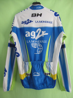 Maillot cycliste AG2R porté signé dédicacé KRIVTSOV manches longues