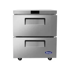 Atosa USA MGF8415GR 27" One Section Undercounter Refrigerator w/ 2 Drawers, 7...