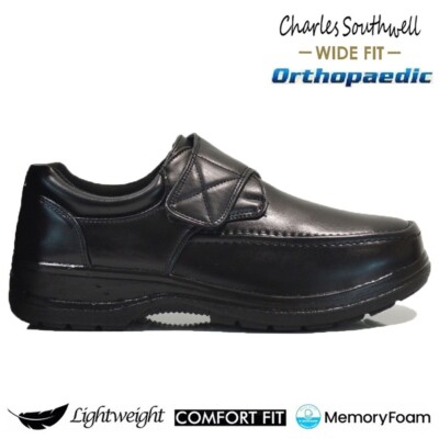 MENS WIDE FIT WALKING SHOES DRIVING ORTHOPAEDIC EASY