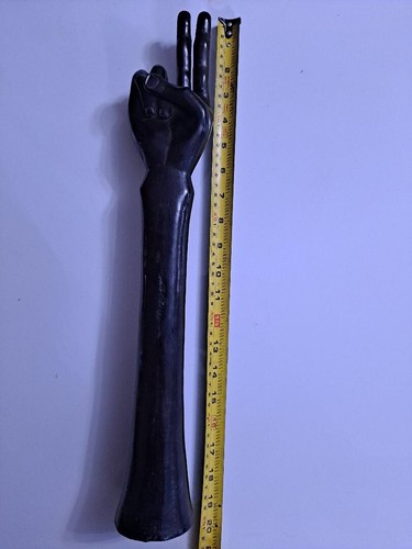 UNIQUE ANTIQUE HARDWOOD HAND AND ARM CARVING ONE OF A KIND - Picture 10 of 12