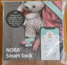 Nora Smart Sock Heart Rate Temperature Sleep Baby Monitor 6m To 3y Google Apple