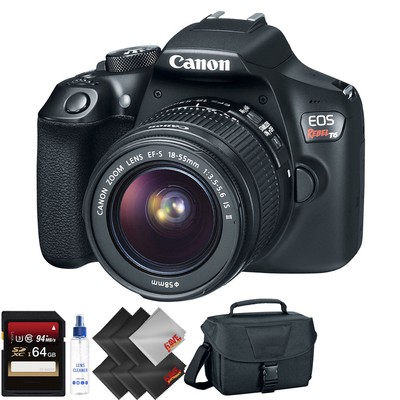 Canon EOS Rebel T6 DSLR Camera + 18-55mm Lens Starter Bundle 17