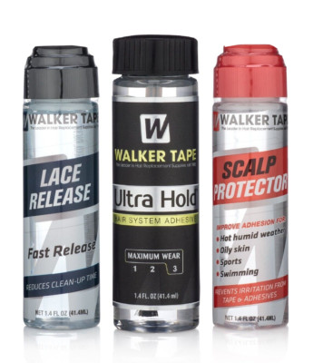 Walker Ultra Hold 1.4oz ,Dab-on,1.4oz Lace Release &Scalp Protector Set-Wigs NEW