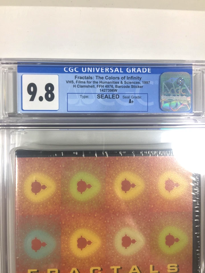 CGC Graded 9.8 Fractals: The Colors of Infinity VHS 1997 Arthur C. Clarke NEW A+ - Image 2 of 4
