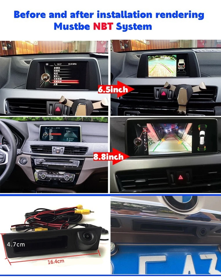 Rear View Backup Reverse Camera Module For BMW X1 F48 F49 2016 2017 NBT System - Image 3 of 4