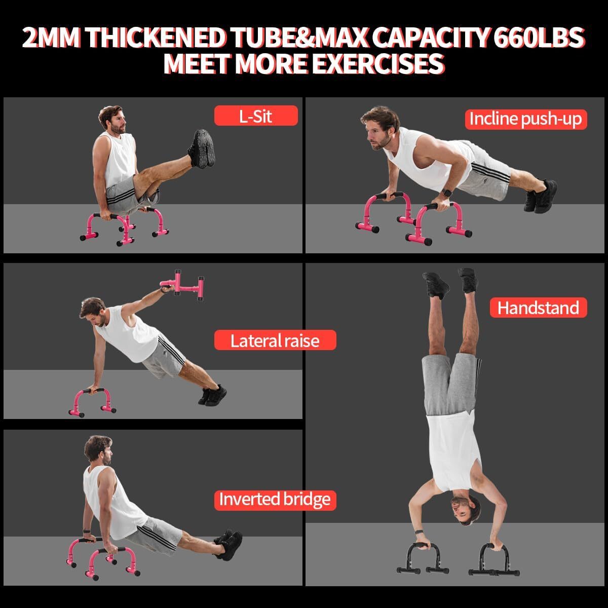 Tuck L Sit On Dip Bar Dip Bar Push Up Bar Parallettes Bars For L Sit