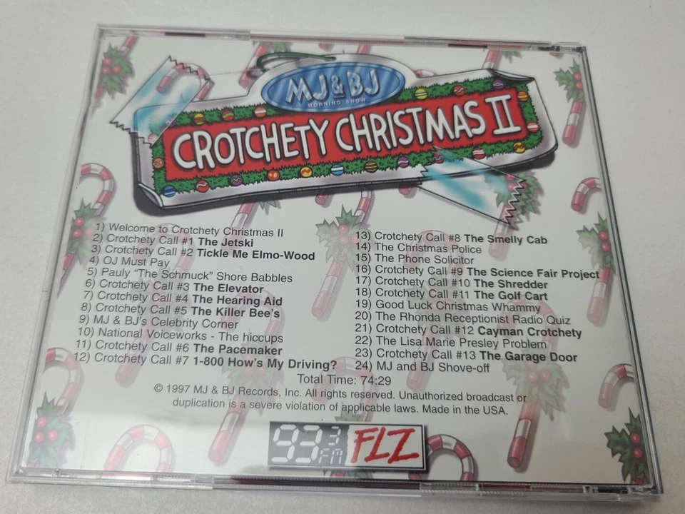 MJ & BJ Morning Show 93.3 FLZ Tampa Crotchety Christmas II 1997 - Изображение 2 из 4