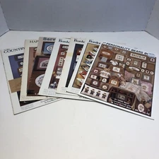 7 Graph-It Arts Assorted Cross Stitch Pattern Books Lot Borders Bears Hearts