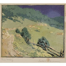 Gustave Baumann : Pecos Valley : Archival Quality Art Print