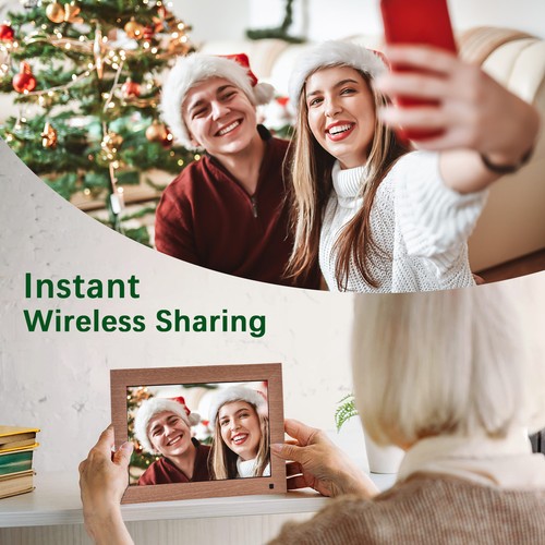 Andoer 10'' WiFi Digital Photo Frame IPS Touchscreen Auto-Rotate Motion Sensor - Picture 7 of 12