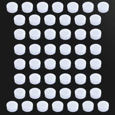 50PCS 10g White Plastic Cosmetic Sample Container Mini Jars Pot Small Empty Box