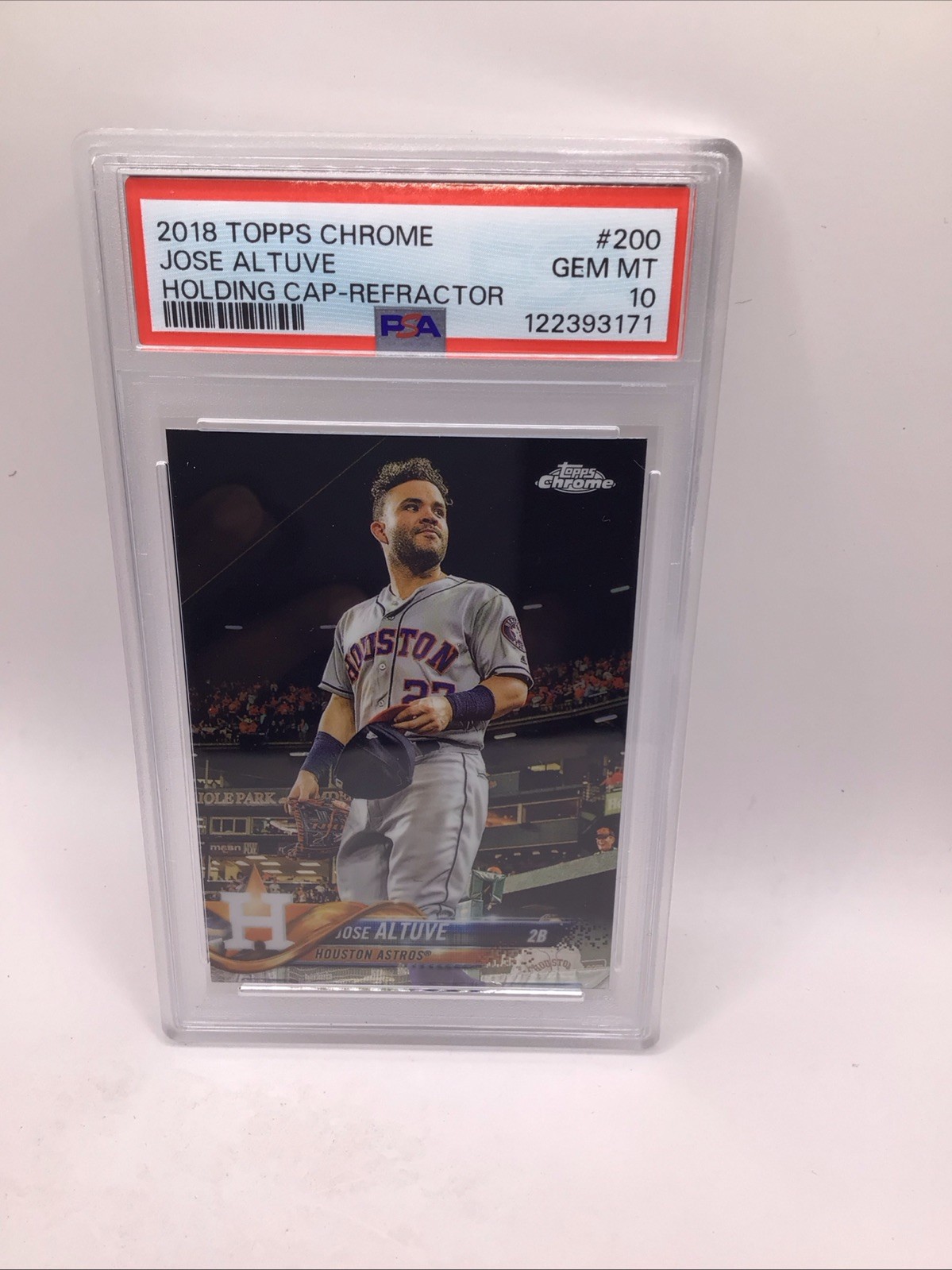 2018 Topps Chrome - Image Variation Jose Altuve #200 Capless view 3