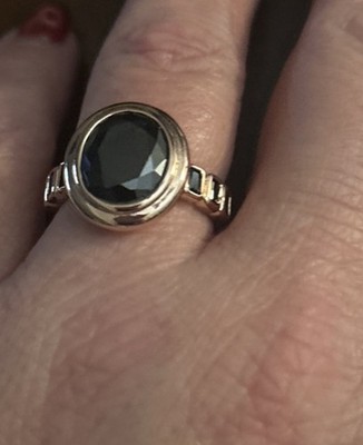 Bomb Party A Glimpse Of Wild RH35867 Size 7 Black Onyx Gold Plating
