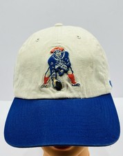 New England Pat Patriot 47 Brand Legacy Mens Blue Tan Clean Up Adjustable Hat