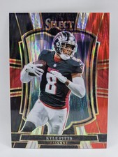 Kyle Pitts Falcons 2025 Select Premier ⬛️🟥 Black & Red Shock Prizm #147
