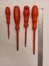 JOB LOT - 4no. electrical screwdriver/pozi _ 1 STANLEY, 2 CK + 1  various sizes.