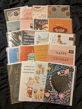 MINTED Birthday Greeting Cards various sealed Lot of 20