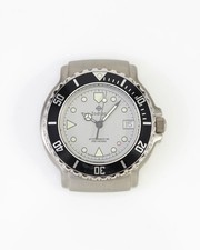 Zodiac Raro NOS 36mm Professionale 200m Subacqueo Orologio Testa con Lunetta Nera