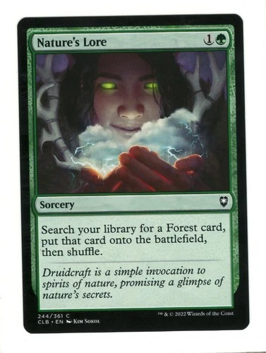 MTG Nature's Lore Commander Legends: Battle for Baldur's Gate  Magic Gathering - product listing photo