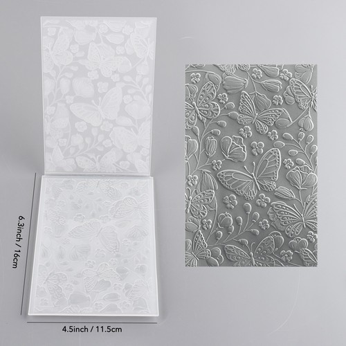Butterfly Pattern 3D Embossing Folder for Add Texture Paper Crafting ...