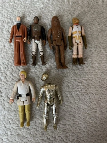 Lot Of Vintage Kenner, Star Wars Action Figures Six Total