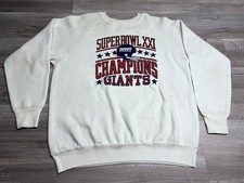 Vintage 1986 New York Giants NFL Super Bowl XXI Champions Sweatshirt Sz XL 80s