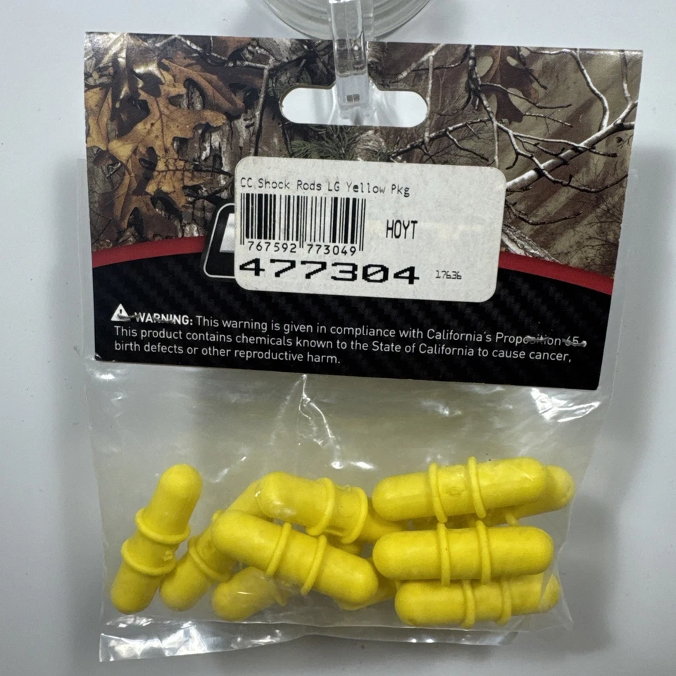 Амортизаторы для стрельбы из лука Hoyt составные амортизаторы для лука 10 шт. большие желтые - новые - Изображение 2 из 2