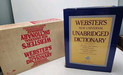 1983 Webster's Large New Universal Unabridged Dictionary w/Thumb