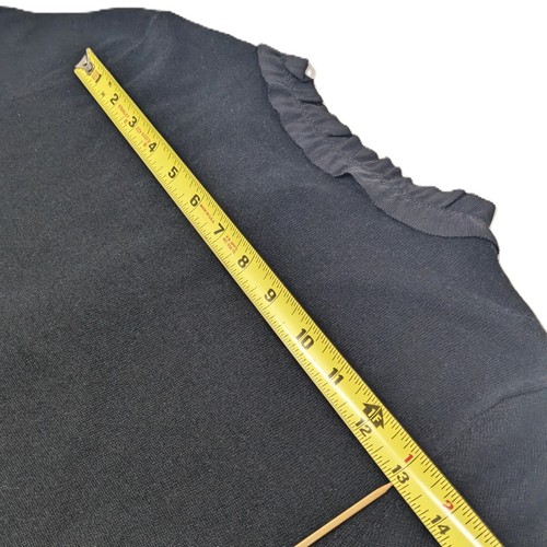 MAX MARA Pianoforte Kaschmir Seide Strickjacke Pullover 3/4 Arm schwarz Ripsband - Bild 16 von 16